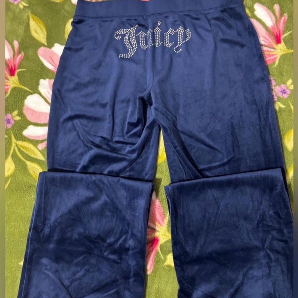 Juicy Couture Navy Velour Sweatpants